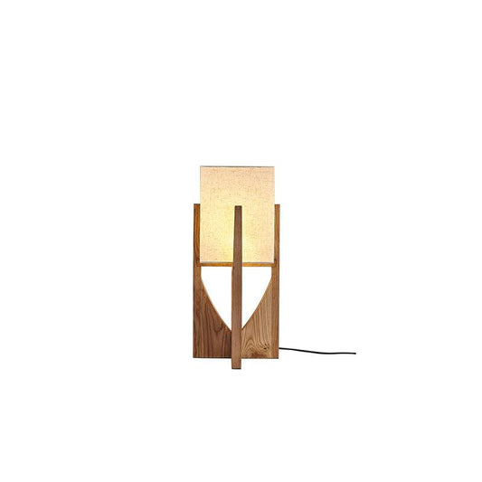 Haven Modern Farmhouse Wood Floor Lamp for Living Room & Bedroom