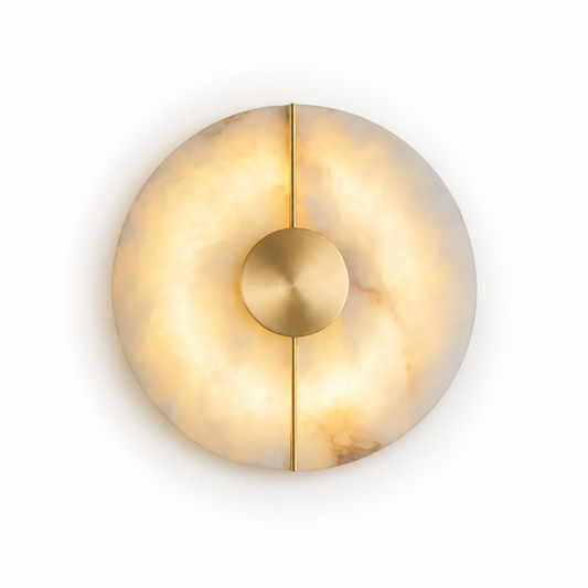 Modern Alabaster Marble LED Wall Sconce