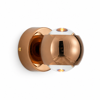 Modern Aluminum & Crystal LED Wall Sconce