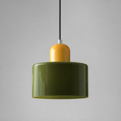 Retro Glass & Metal LED Pendant Light