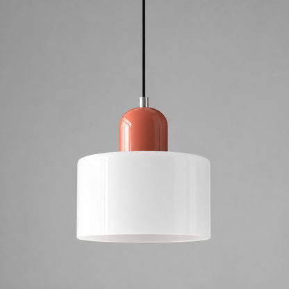Retro Glass & Metal LED Pendant Light