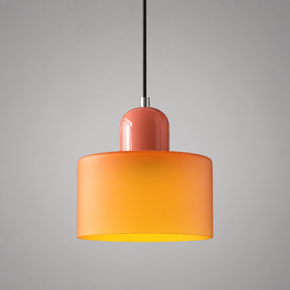 Retro Glass & Metal LED Pendant Light